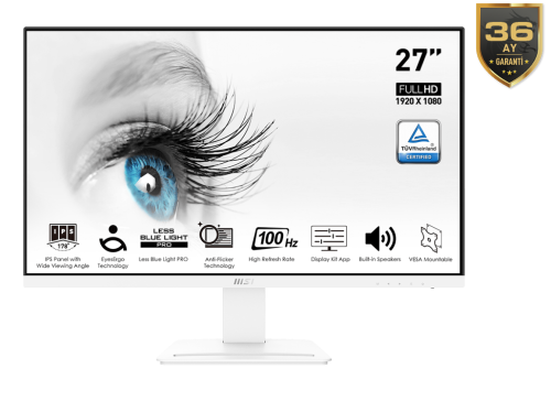 MSI Pro MP273AW 27″ 1920x1080 IPS 100Hz Anti-Glare 1ms Full HD Monitör