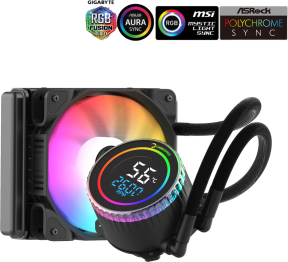 GamePower Skadi Round 120 ARGB 120mm Sıvı İşlemci Soğutucu AM5 ve LGA1700 Uyumlu