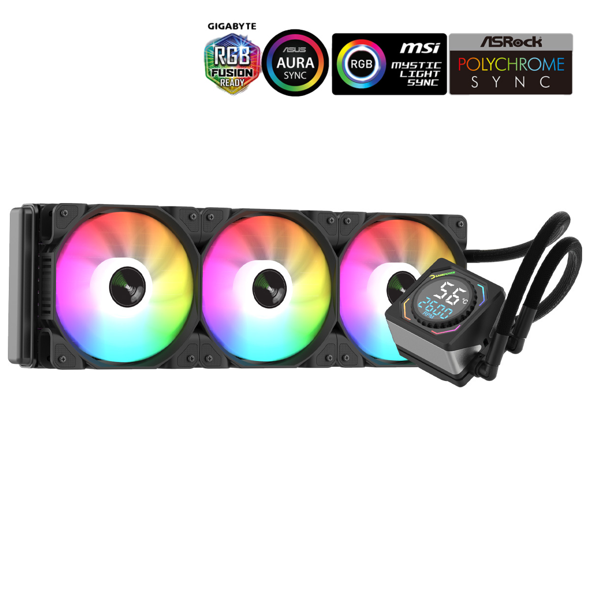 GamePower Skadi Square 360 ARGB 360mm Cpu Sıvı Soğutma