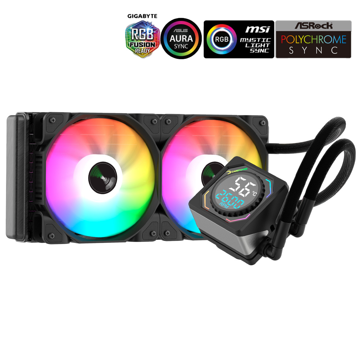 GamePower Skadi Square 240 ARGB 240mm Cpu Sıvı Soğutma