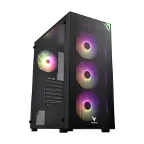 VENTO FSP VG3400S 850W 80+ GEN5 4x120mm RGB Fan Temperli Cam USB 3.0 Mesh ATX Gaming (Oyuncu) Kasa