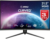 MSI G32CQ5P 31.5” 1ms 170Hz Adaptive Sync VA WQHD Curved Gaming (Oyuncu) Monitör