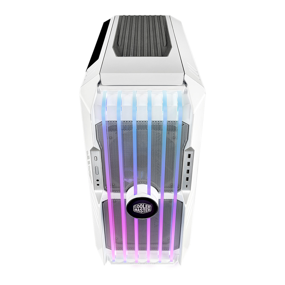 Cooler Master HAF700 EVO H700E-WGNN-S00 Beyaz Tempered Glass ARGB Ledli LCD Ekran Mesh Ön Panel Full Tower Kasa