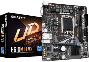 Gigabyte H610M-H V2 DDR5 Intel H610 Soket 1700 DDR5 5600MHz mATX Gaming (Oyuncu) Anakart