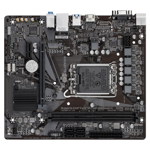 Gigabyte H610M-H V2 DDR5 Intel H610 Soket 1700 DDR5 5600MHz mATX Gaming (Oyuncu) Anakart