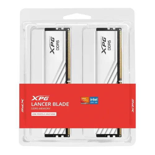 XPG Lancer Blade White 64GB (2x32GB) DDR5 6000MHz CL30 Gaming (Oyuncu) Ram (AX5U6000C3032G-DTLABWH)