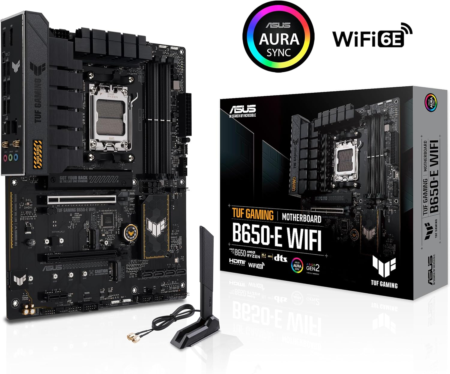 ASUS Tuf Gaming B650-E WIFI AMD B650 Soket AM5 DDR5 8000 MHz ATX Gaming (Oyuncu) Anakart