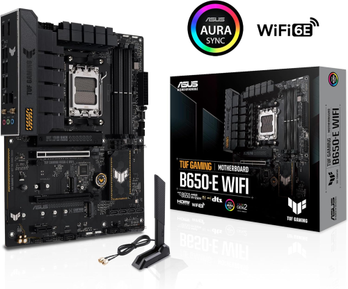 ASUS Tuf Gaming B650-E WIFI AMD B650 Soket AM5 DDR5 8000 MHz ATX Gaming (Oyuncu) Anakart