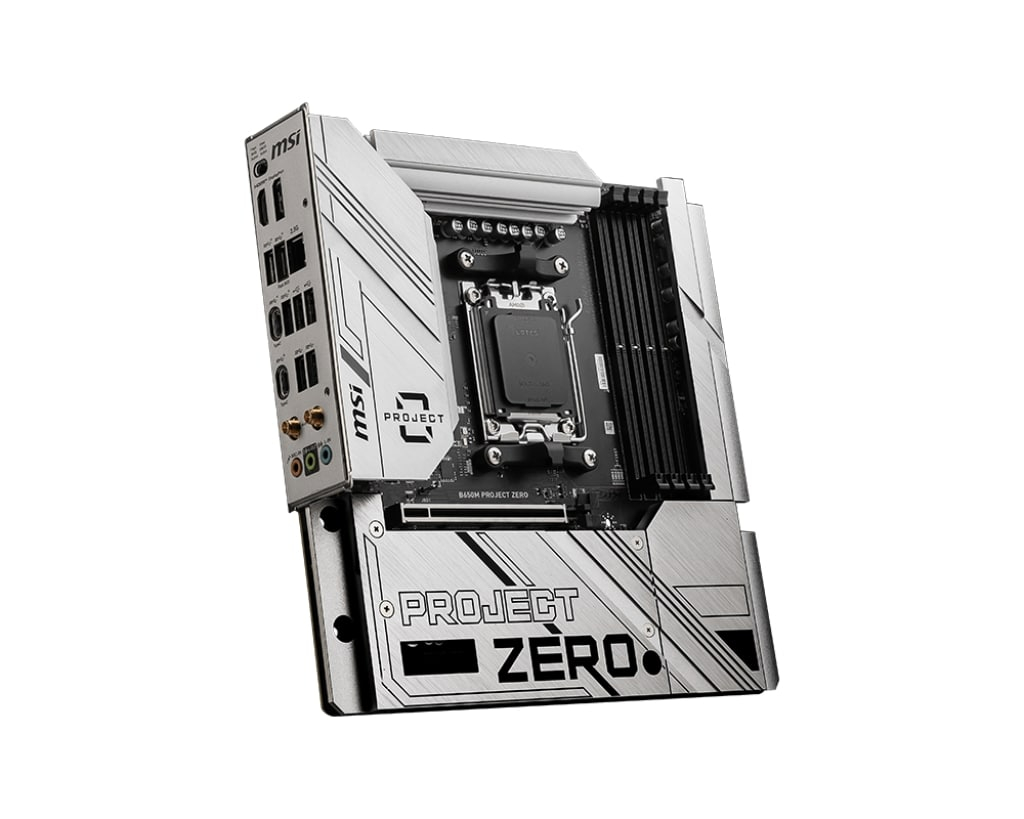 MSI B650M Project Zero AM5 Soket DDR5 7600(OC)MHz mATX Anakart