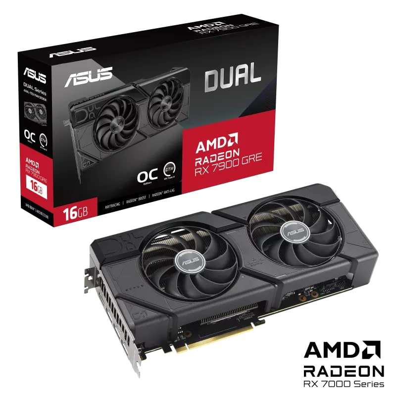 Asus Dual RX 7900 OC Edititon DUAL-RX7900GRE-O16G 256 Bit GDDR6 16