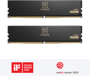 Team T-Create Expert 32GB(2x16GB) 6000Mhz CL38 DDR5 Siyah U-DIMM RAM (CTCED532G6000HC38ADC01)