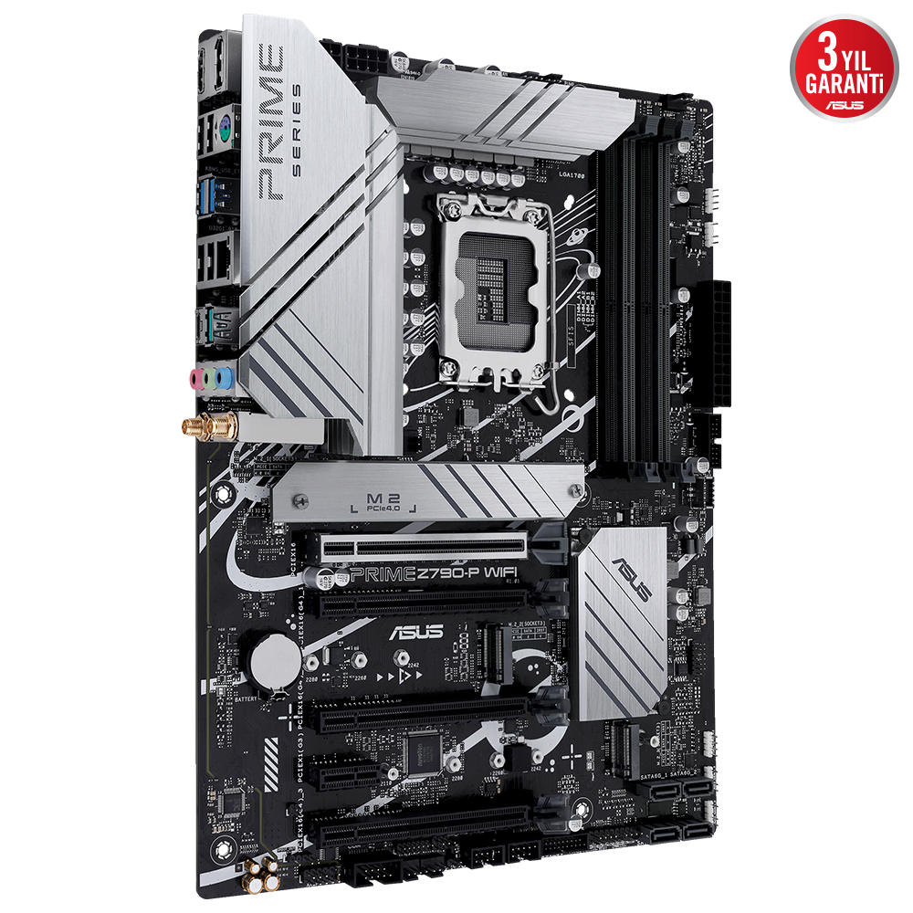 ASUS Prime Z790-P Wifi-CSM Intel Z790 Soket 1700 DDR5 7200(OC)MHz ATX Gaming (Oyuncu) Anakart