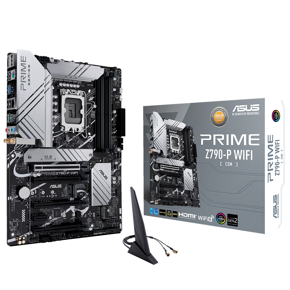 ASUS Prime Z790-P Wifi-CSM Intel Z790 Soket 1700 DDR5 7200(OC)MHz ATX Gaming (Oyuncu) Anakart