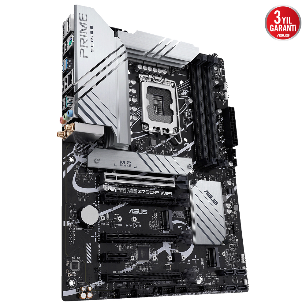 ASUS Prime Z790-P Wifi-CSM Intel Z790 Soket 1700 DDR5 7200(OC)MHz ATX Gaming (Oyuncu) Anakart