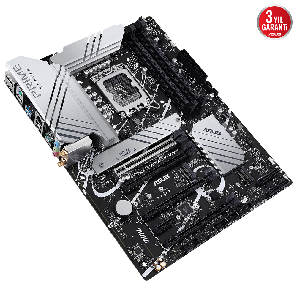 ASUS Prime Z790-P Wifi-CSM Intel Z790 Soket 1700 DDR5 7200(OC)MHz ATX Gaming (Oyuncu) Anakart