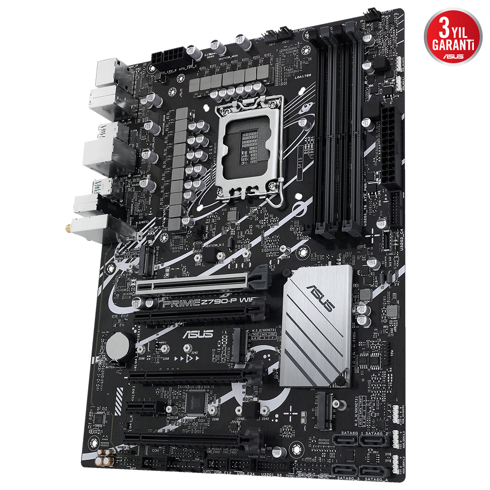 ASUS Prime Z790-P Wifi-CSM Intel Z790 Soket 1700 DDR5 7200(OC)MHz ATX Gaming (Oyuncu) Anakart