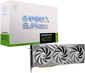 MSI GeForce RTX 4070 Gaming X Slim White 12G 12GB GDDR6X 192Bit DX12 Gaming (Oyuncu) Ekran Kartı