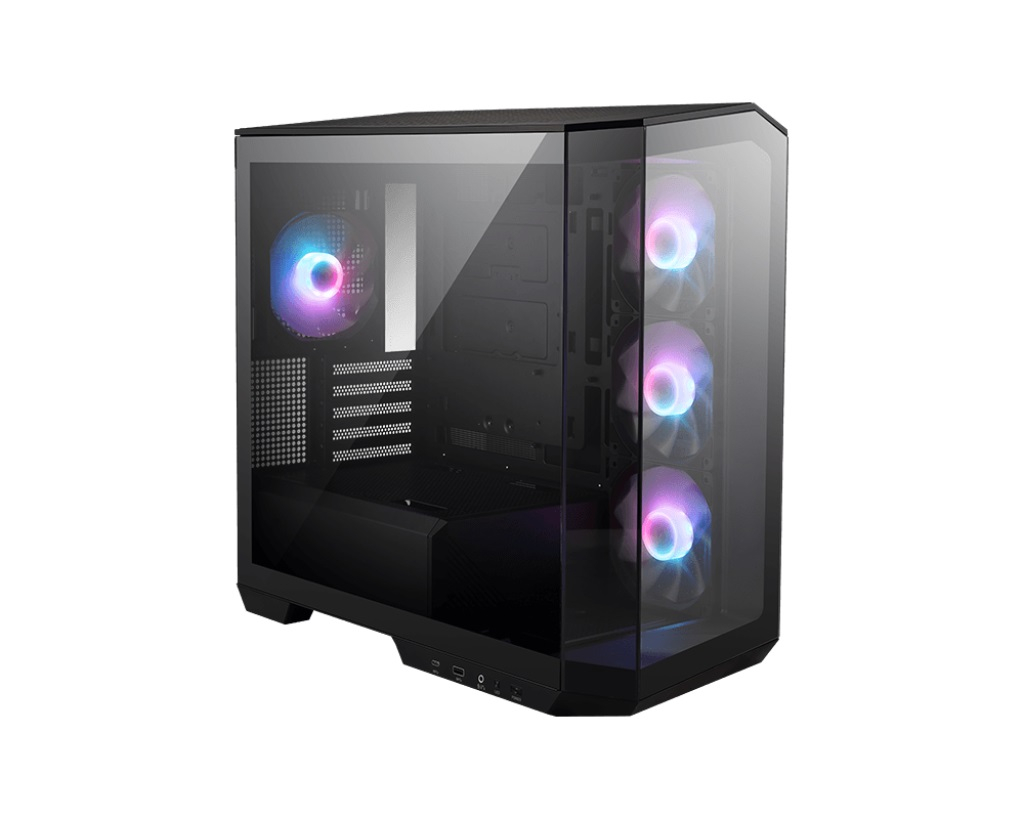 MSI MAG PANO M100R PZ Black 4x120mm ARGB Fan USB 3.2 Micro-ATX Tower Gaming (Oyuncu) Kasa