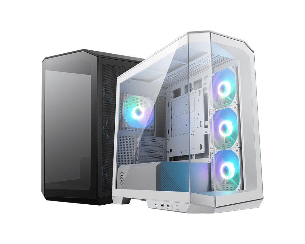 MSI MAG PANO M100R PZ White 4x120mm ARGB Fan USB 3.2 Micro-ATX Tower Gaming (Oyuncu) Kasa