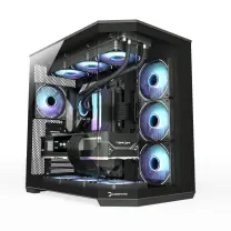 GamePower WarCry Edge 1x Black Fan Type-C Gaming Kasa