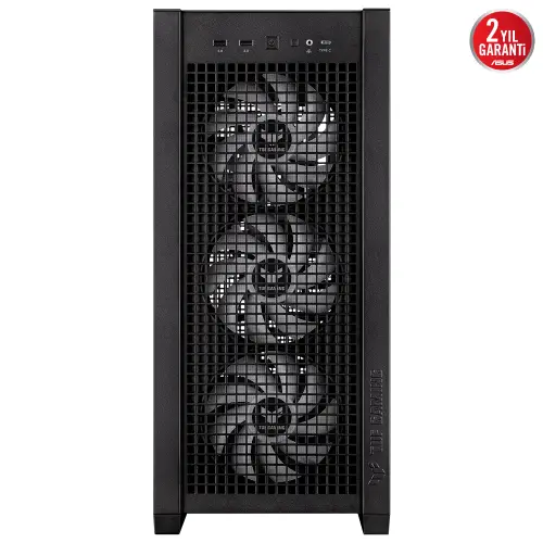 ASUS TUF Gaming GT302 TG ARGB Temperli Cam USB 3.2 Siyah E-ATX Mid-Tower Gaming (Oyuncu) Kasa (90DC00I0-B19000)