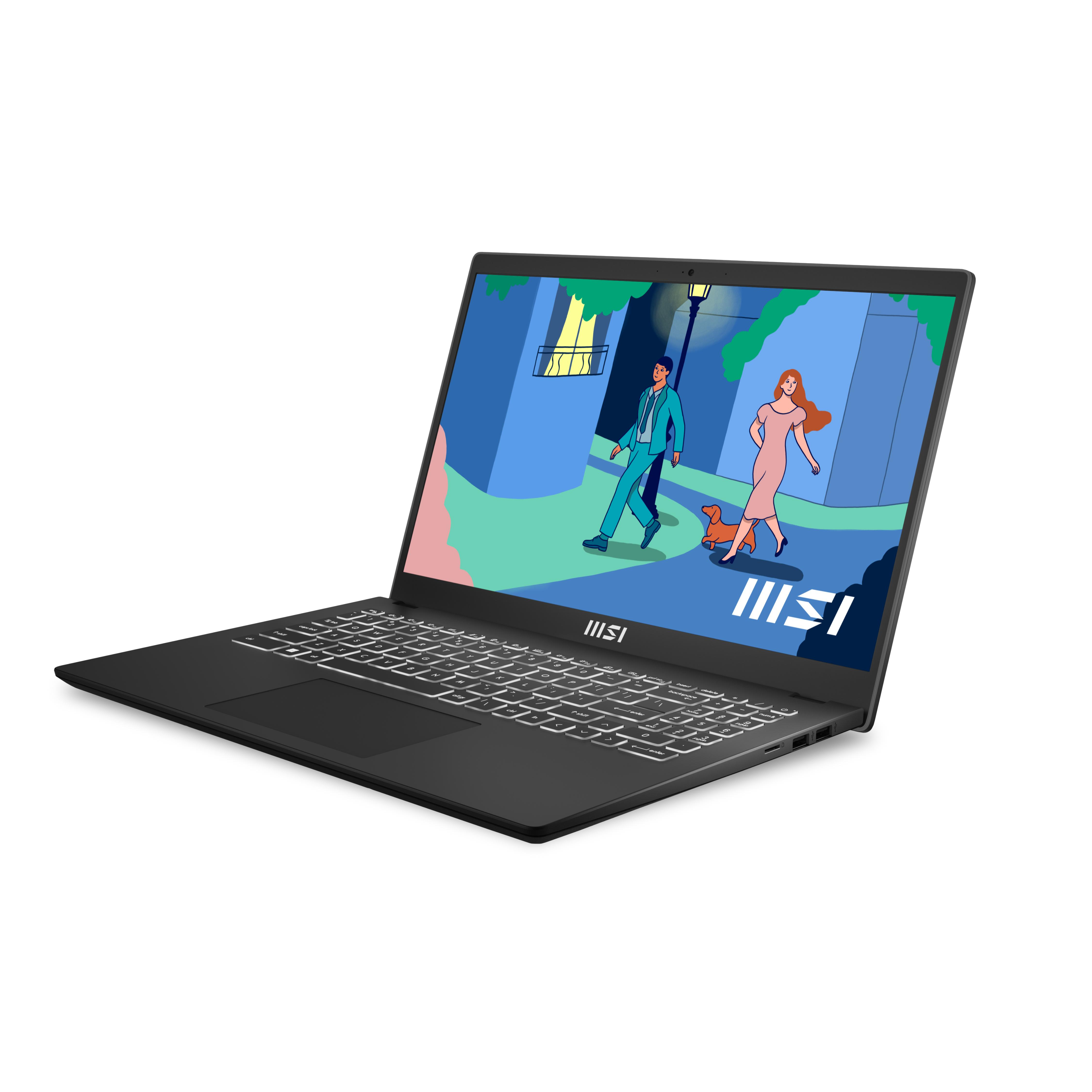 MSI Modern 15 B12MO-676XTR i5-1235U 16GB 512GB SSD 15.6 FHD FreeDOS Siyah Notebook