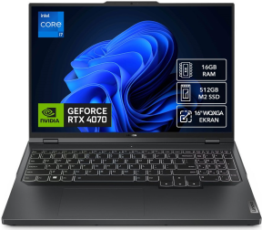 Lenovo Legion Pro 5 16IRX8 82WK00L1TX i7-13700HX 16GB 512GB SSD 8GB 4070 GDDR6 16″ WQXGA FreeDOS Gaming Notebook