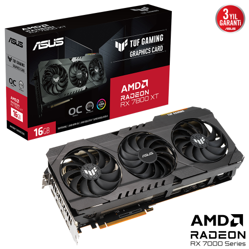 ASUS TUF Gaming Radeon RX 7800 XT OG OC 16GB TUF-RX7800XT-O16G-OG-GAMING GDDR6 256Bit DX12 Gaming (Oyuncu) Ekran Kartı