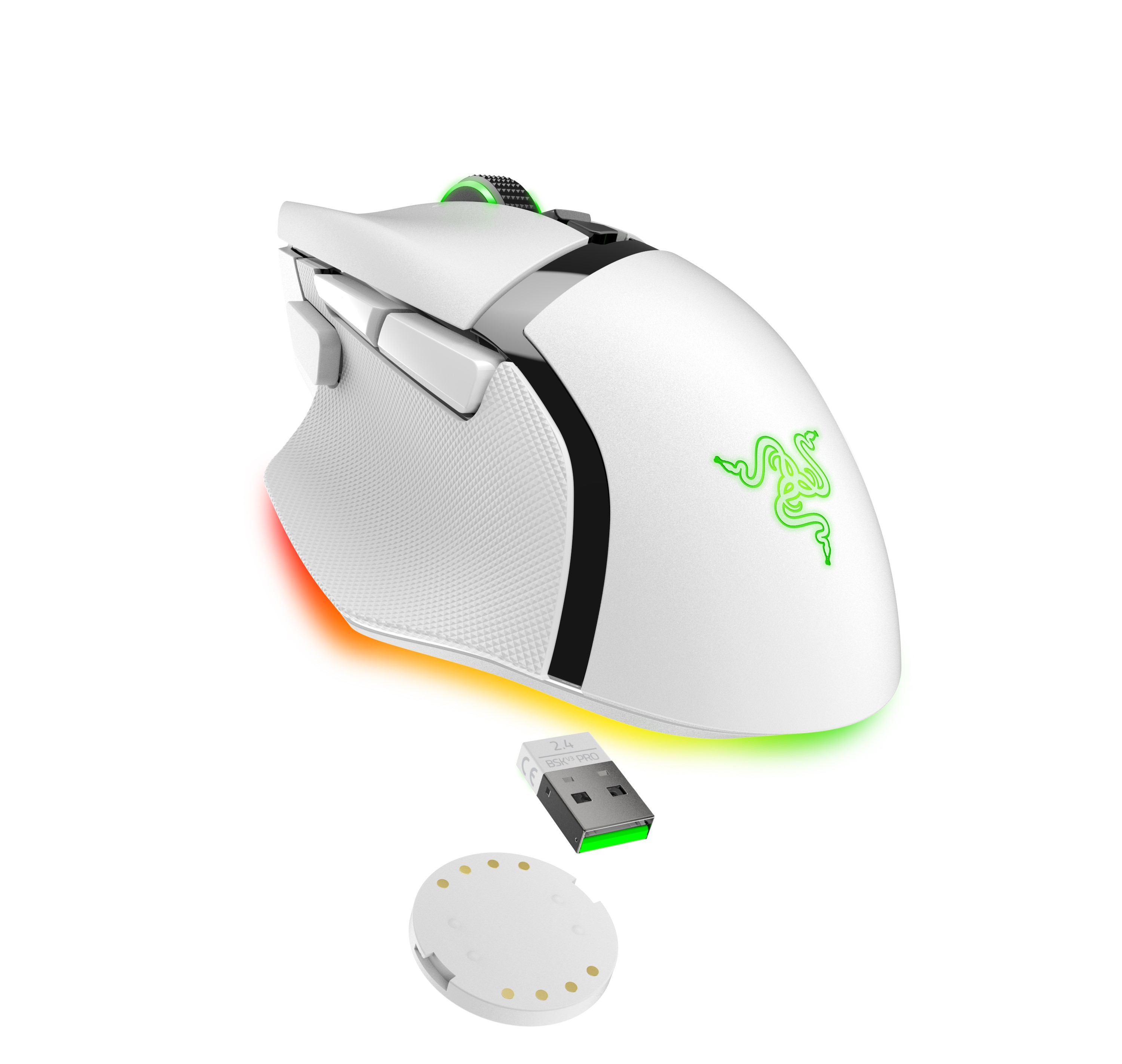 Razer Basilisk V3 Pro RZ01-04620200-R3G1 Beyaz RGB Kablosuz Optik Gaming (Oyuncu) Mouse