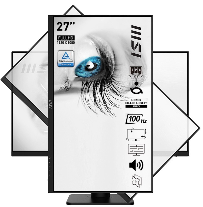MSI Pro MP273AP 27″ 1920x1080 IPS 100Hz 1ms Anti-Glare Monitör
