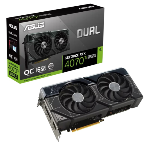 ASUS Dual GeForce RTX 4070 Ti SUPER OC 16GB DUAL-RTX4070TIS-O16G GDDR6X 256BIT DX12 Gaming (Oyuncu) Ekran Kartı