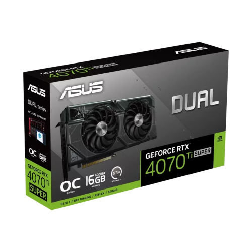 ASUS Dual GeForce RTX 4070 Ti SUPER OC 16GB DUAL-RTX4070TIS-O16G GDDR6X 256BIT DX12 Gaming (Oyuncu) Ekran Kartı