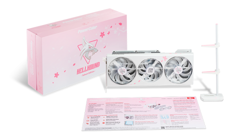 POWERCOLOR HELLHOUND SAKURA EDITION RX7800XT 16G-L/OC/SAKURA GDDR6 256Bit DX12 Gaming Ekran Kartı
