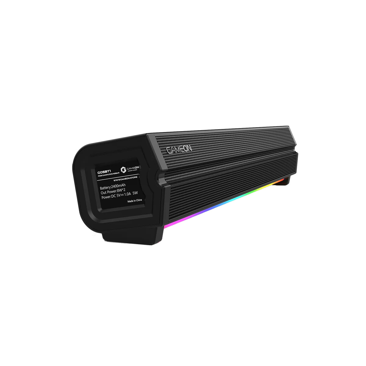 GAMEON Sonicstorm X Kablosuz RGB Siyah Soundbar