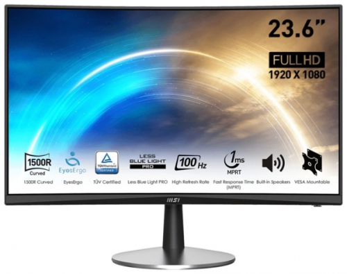MSI Pro MP2422C 23.6″ 1ms 100Hz VA  Adaptive-Sync Full HD Monitör