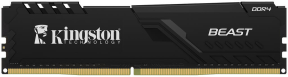 Kingston Beast KF436C18BB/32TR 32GB (1x32) DDR4 3600Mhz CL18 Siyah Gaming RAM (Bellek)