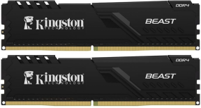 Kingston Beast KF432C16BBK2/32TR 32GB (2x16) DDR4 3200Mhz CL16 Siyah Gaming RAM (Bellek)