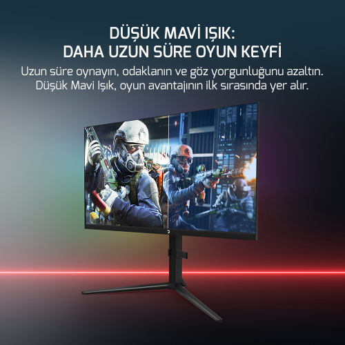 GamePower Rapid  27″ 1ms 360Hz Flat Fast IPS FHD RGB Pivot Speaker Gaming Monitör (Sıfır Ölü Piksel Garantili)