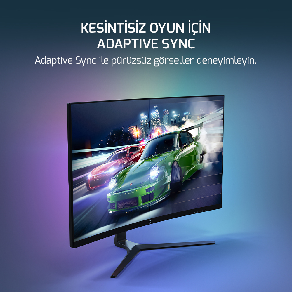 GamePower Vivid F20 27″ 1500R Curved RGB 144Hz 1ms FHD Va Panel 2x2W Speaker Gaming Monitör (Sıfır Ölü Piksel Garantili)