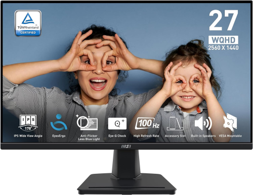 MSI Pro MP275Q 27″ 1920x1080 1ms 100Hz IPS WQHD Adaptive-Sync Monitör