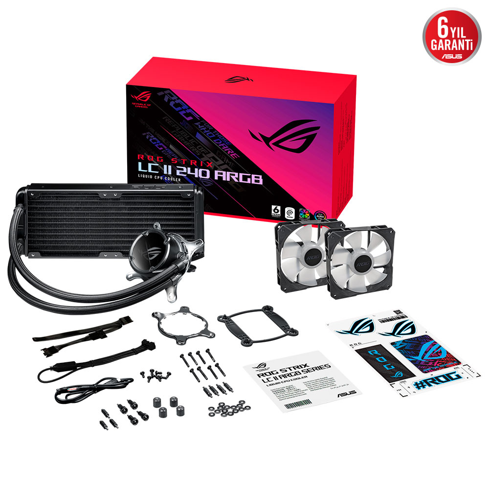 ASUS ROG Strix LC II 240 ARGB V3 240mm İşlemci Sıvı Soğutucu (90RC00E1-M0UAY4)