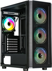 Frisby CM-105 650W 80+ 4xARGB FAN Mid Tower Siyah Gaming (Oyuncu) Kasa