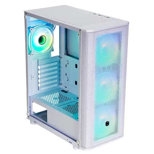 Frisby CM-106 650W 80+ 4xARGB FAN Mid Tower Beyaz Mesh Gaming (Oyuncu) Kasa