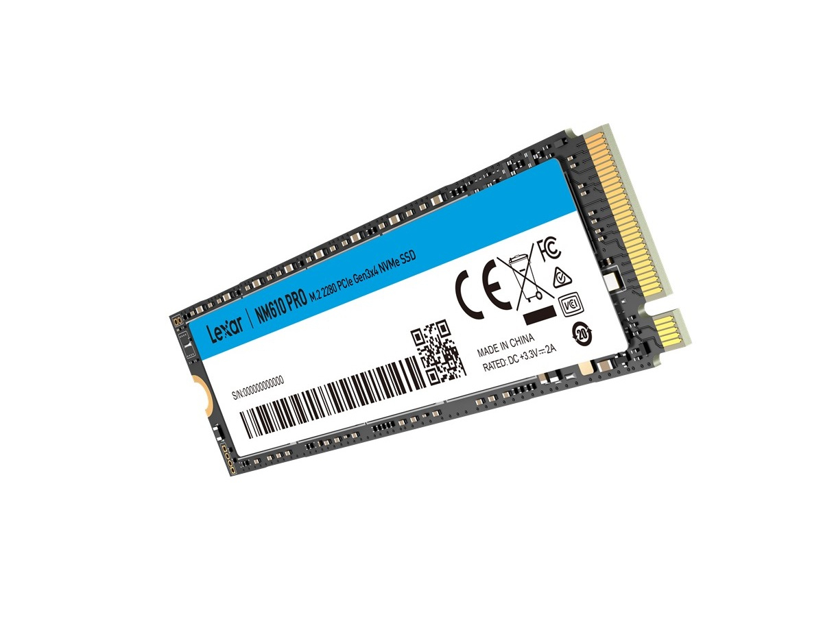 Lexar NM610PRO 1TB Gen3x4 3300/2600MB/sn NVMe PCIe M.2 SSD (LNM610P001T-RNNNG)