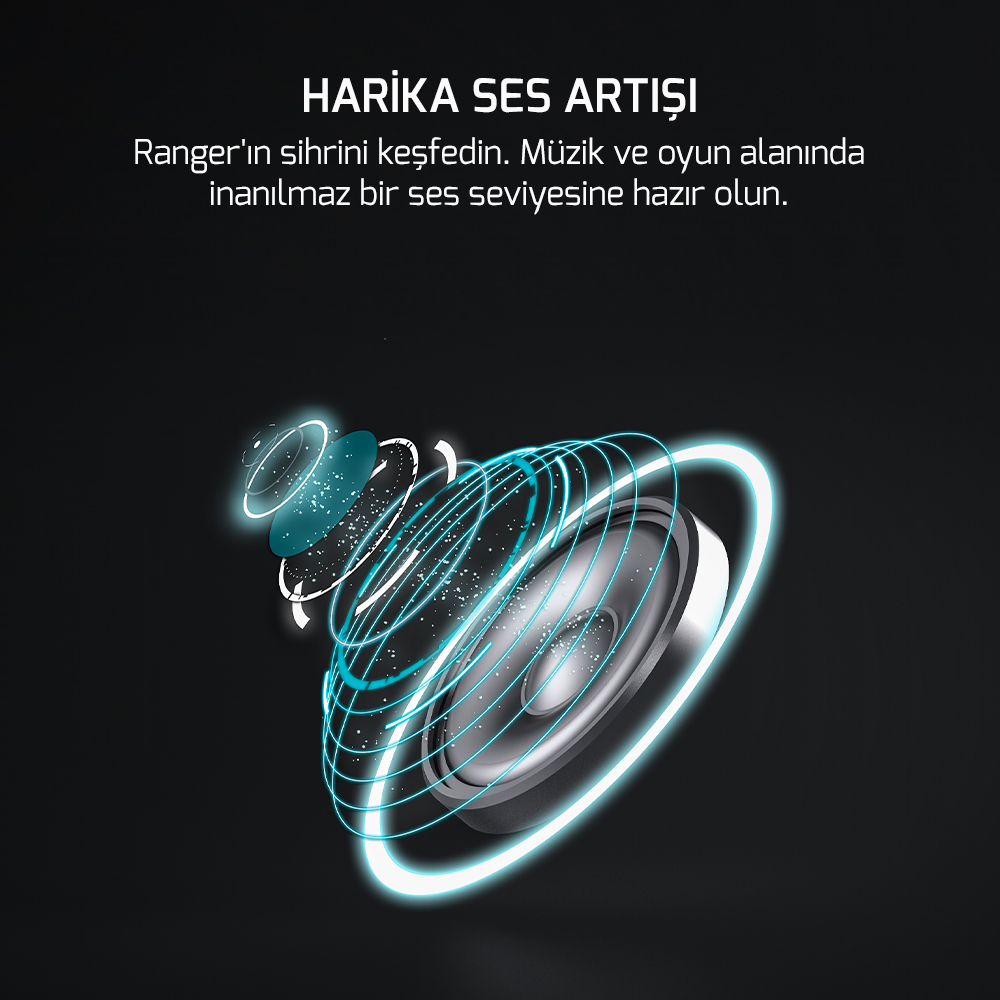 GamePower Ranger Siyah 7.1 Surround RGB Gaming Kulaklık