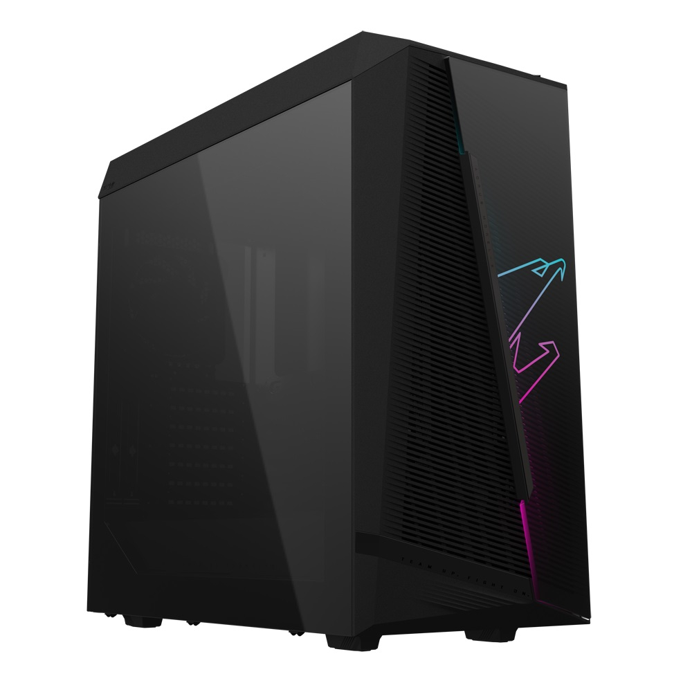 Gigabyte Aorus C450 Glass Black Temperli Cam 2x120mm ARGB Fan USB 3.2 ATX Mid-Tower Gaming (Oyuncu) Kasa