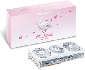POWERCOLOR HELLHOUND SAKURA EDITION RX7800XT 16G-L/OC/SAKURA GDDR6 256Bit DX12 Gaming Ekran Kartı