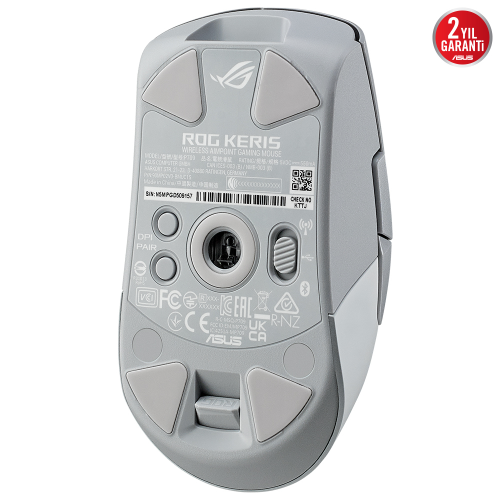ASUS P709 ROG Keris RGB White Wireless AimPoint Gaming Mouse