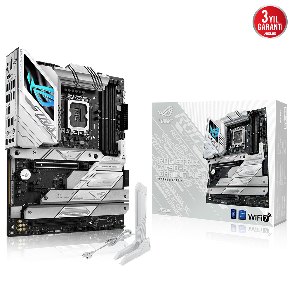 ASUS ROG Strix Z790-A Gaming WIFI II Intel Z790 Soket 1700 DDR5 8000(OC)MHz ATX Gaming (Oyuncu) Anakart