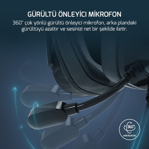 Gamepower Kai Titanium Siyah 7.1 Surround Hi-Fi Manyetik Pad RGB Gaming Kulaklık (2x Cooling Pad Hediyeli)
